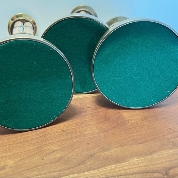 3 VTG Bamboo and Brass Tall Candle Holder in the style of Gabriella Crespi - Picture 5 of 6